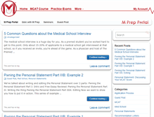 Tablet Screenshot of portal.mcatquestion.com